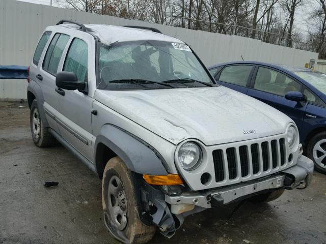 1J4GK48K65W710587 - 2005 JEEP LIBERTY SP SILVER photo 1