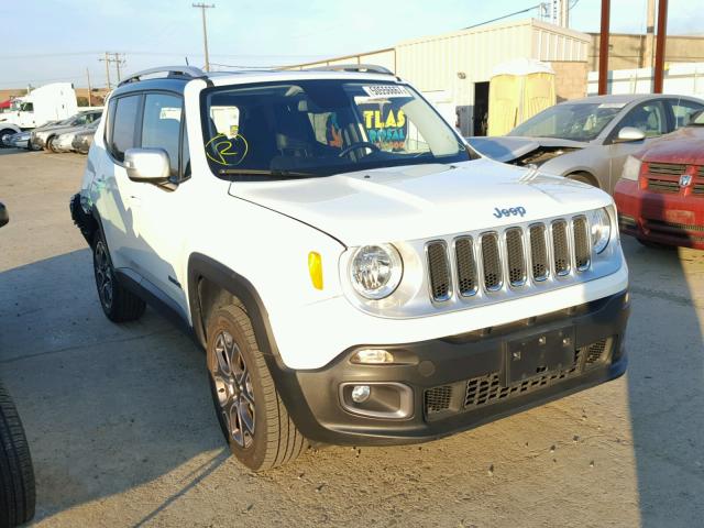 ZACCJBDT0GPC90397 - 2016 JEEP RENEGADE L WHITE photo 1