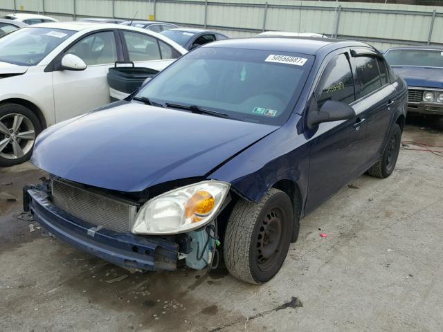 1G1AS58H897189225 - 2009 CHEVROLET COBALT LS BLUE photo 2