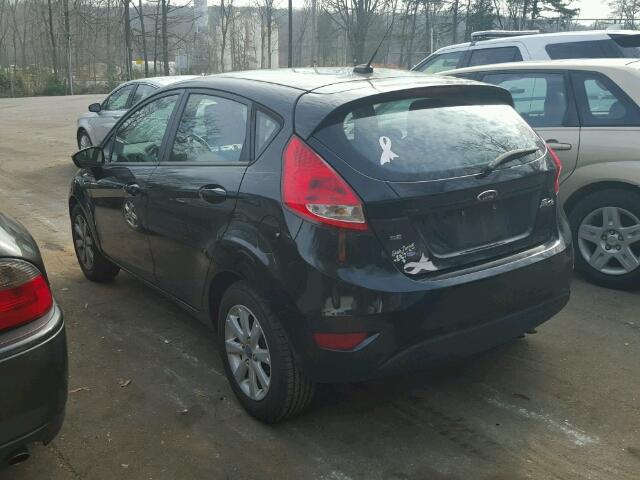 3FADP4EJXCM110731 - 2012 FORD FIESTA SE BLACK photo 3