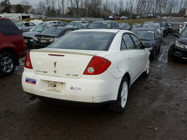 1G2ZG58N274107686 - 2007 PONTIAC G6 BASE WHITE photo 4