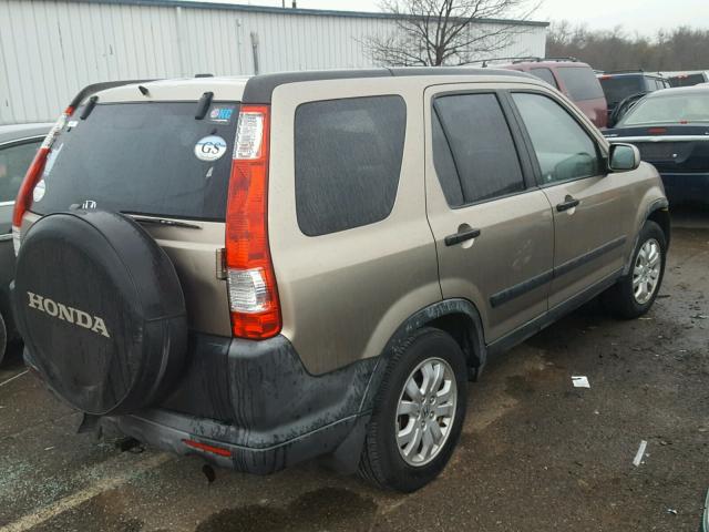 JHLRD68876C023293 - 2006 HONDA CR-V EX TAN photo 4