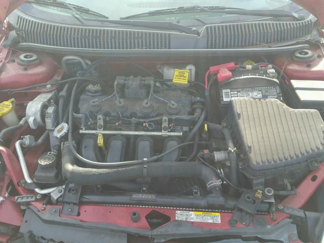 1B3ES56C75D234331 - 2005 DODGE NEON SXT RED photo 7