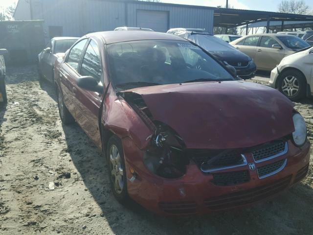 1B3ES56C75D234331 - 2005 DODGE NEON SXT RED photo 9