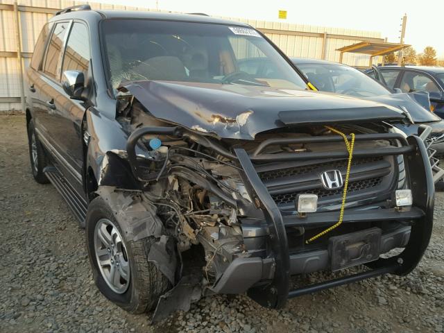 2HKYF18534H599301 - 2004 HONDA PILOT EXL BLUE photo 1