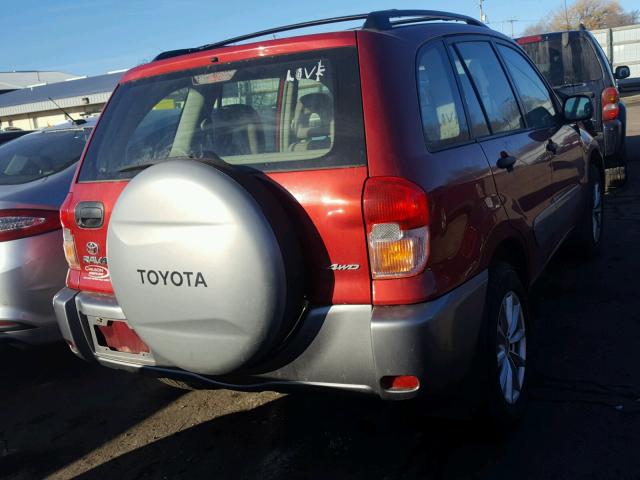 JTEHH20VX30239364 - 2003 TOYOTA RAV4 RED photo 4