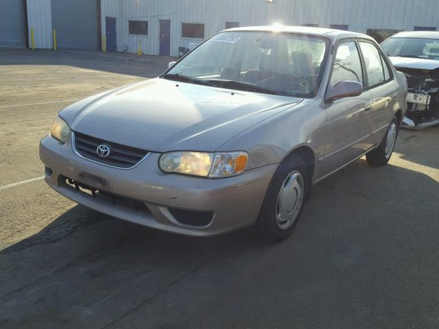 2T1BR12E02C567816 - 2002 TOYOTA COROLLA CE TAN photo 2