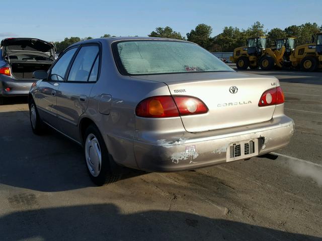 2T1BR12E02C567816 - 2002 TOYOTA COROLLA CE TAN photo 3