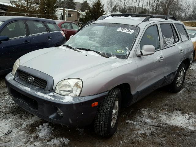 KM8SC73D24U768631 - 2004 HYUNDAI SANTA FE G SILVER photo 2