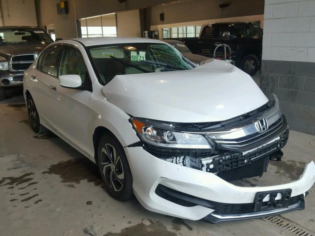 1HGCR2F38GA084462 - 2016 HONDA ACCORD LX WHITE photo 1