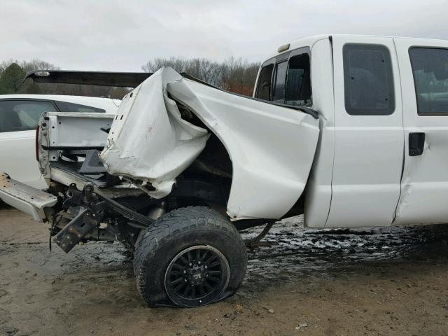 1FTSX21R08EB51688 - 2008 FORD F250 SUPER WHITE photo 9