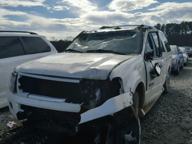 1FMFU19557LA18517 - 2007 FORD EXPEDITION WHITE photo 2