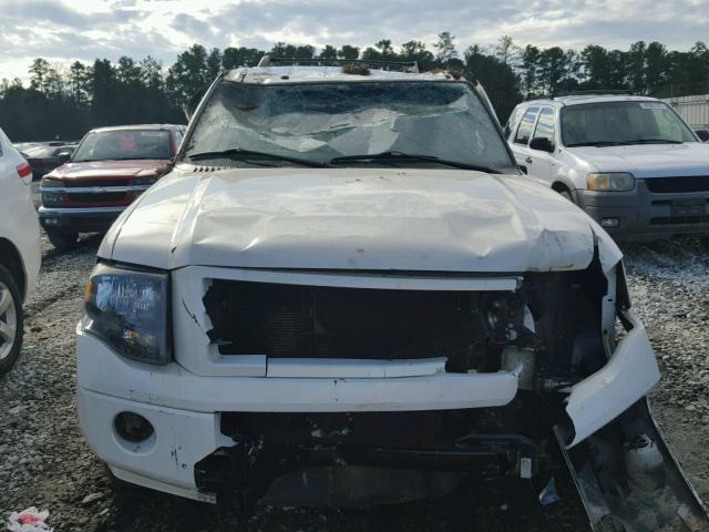 1FMFU19557LA18517 - 2007 FORD EXPEDITION WHITE photo 9