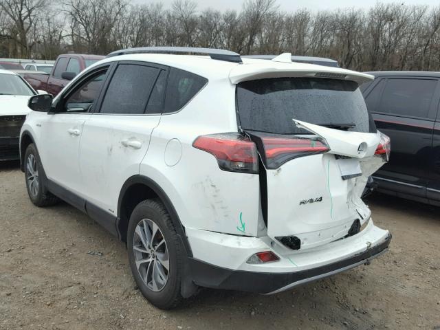 JTMRJREV7HD148745 - 2017 TOYOTA RAV4 HV LE WHITE photo 3