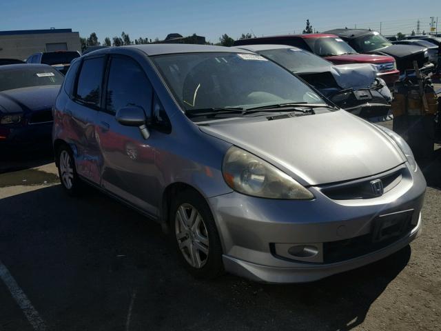 JHMGD37647S060147 - 2007 HONDA FIT S SILVER photo 1