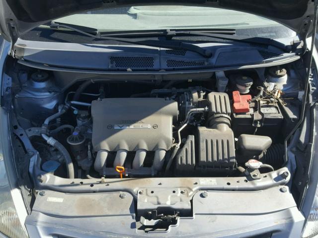 JHMGD37647S060147 - 2007 HONDA FIT S SILVER photo 7