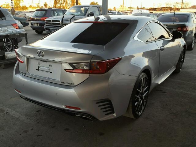 JTHHE5BC3F5003185 - 2015 LEXUS RC 350 SILVER photo 4