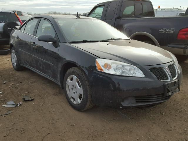 1G2ZF57B684155221 - 2008 PONTIAC G6 VALUE L BLACK photo 1