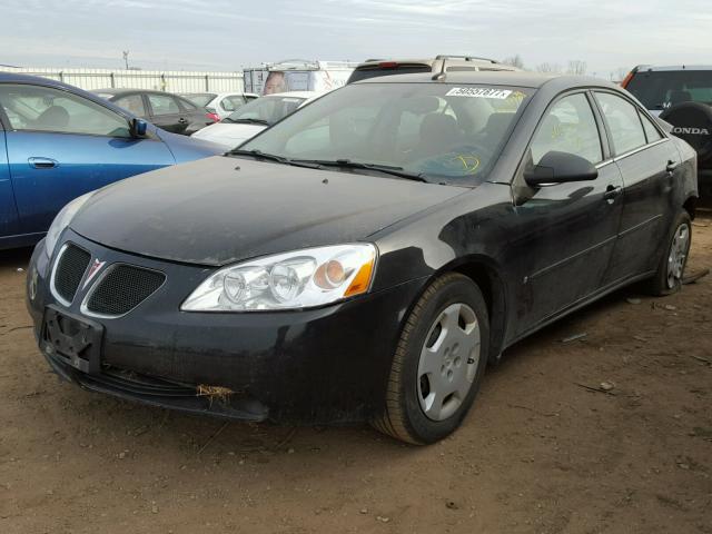 1G2ZF57B684155221 - 2008 PONTIAC G6 VALUE L BLACK photo 2