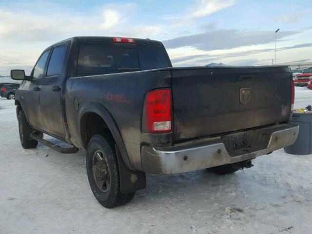 3C6TD5ET1CG233054 - 2012 DODGE RAM 2500 P BLACK photo 3