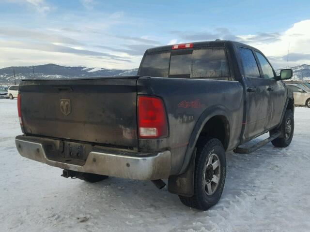 3C6TD5ET1CG233054 - 2012 DODGE RAM 2500 P BLACK photo 4