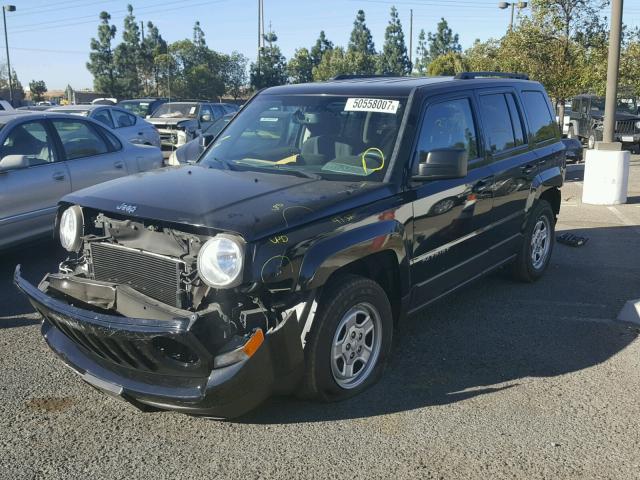 1C4NJPBA0ED563955 - 2014 JEEP PATRIOT SP BLACK photo 2