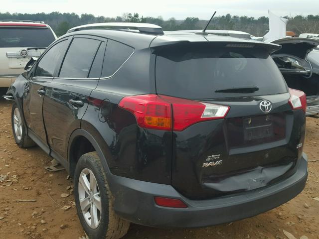 2T3WFREV0EW116867 - 2014 TOYOTA RAV4 XLE BLACK photo 3