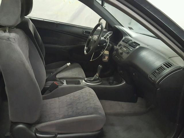 1HGEM21932L051160 - 2002 HONDA CIVIC EX შავი ფოტო 5