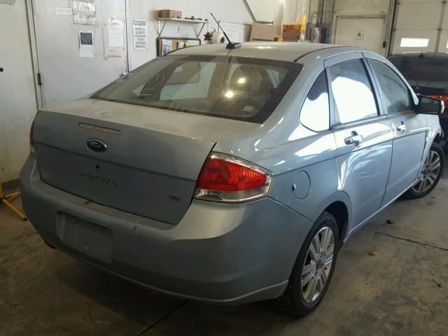 1FAHP35N88W128764 - 2008 FORD FOCUS SE BLUE photo 4