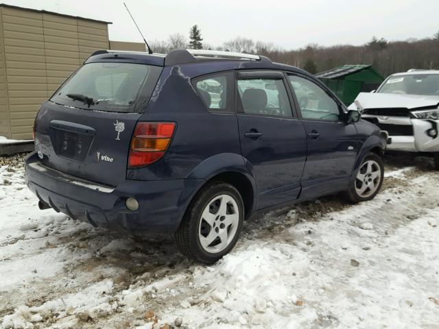 5Y2SL63835Z405826 - 2005 PONTIAC VIBE BLUE photo 4