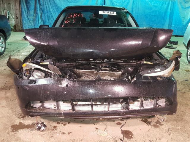 WBANB53546CP01066 - 2006 BMW 550 I BLACK photo 9