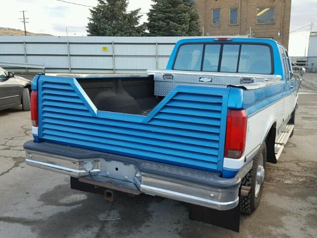 1FTHX25G6SKB42196 - 1995 FORD F250 BLUE photo 4