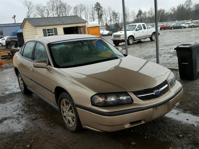 2G1WF52E249407451 - 2004 CHEVROLET IMPALA GOLD photo 1