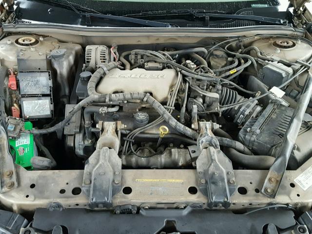 2G1WF52E249407451 - 2004 CHEVROLET IMPALA GOLD photo 7