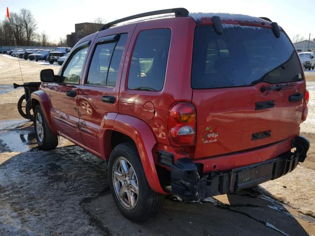 1J4GL58K43W616739 - 2003 JEEP LIBERTY LI RED photo 3