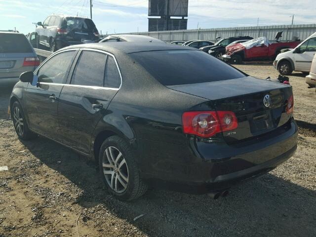 3VWSF71K35M622500 - 2005 VOLKSWAGEN NEW JETTA BLACK photo 3