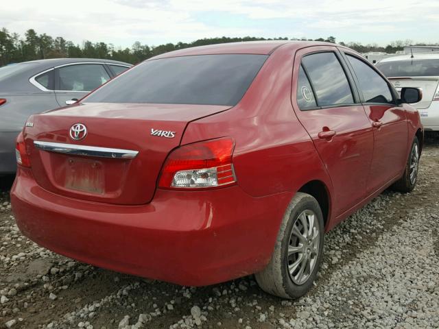 JTDBT923871172292 - 2007 TOYOTA YARIS RED photo 4