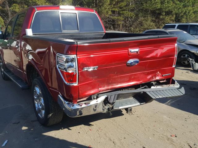 1FTFW1EF3EFA58457 - 2014 FORD F150 SUPER BURGUNDY photo 9