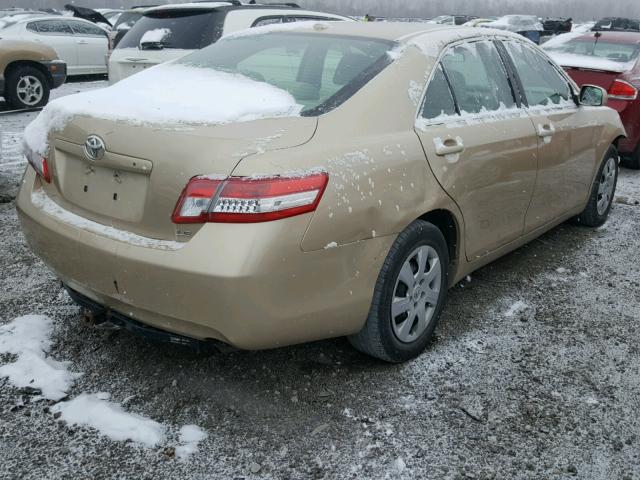 4T1BF3EKXAU090315 - 2010 TOYOTA CAMRY BASE TAN photo 4