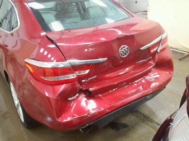 1G4PP5SK7D4130499 - 2013 BUICK VERANO RED photo 9