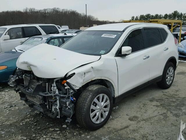 5N1AT2MV1EC817167 - 2014 NISSAN ROGUE S WHITE photo 2