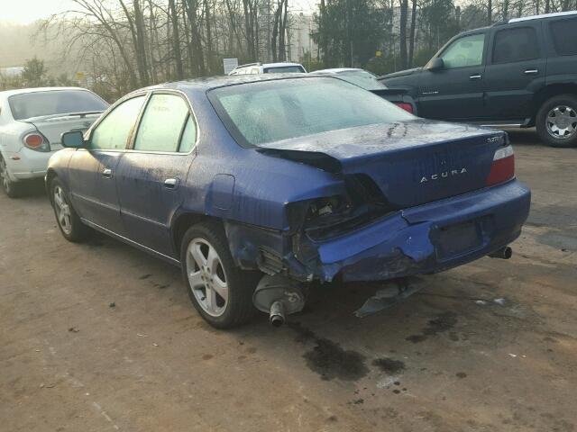 19UUA56802A013032 - 2002 ACURA 3.2TL TYPE BLUE photo 3