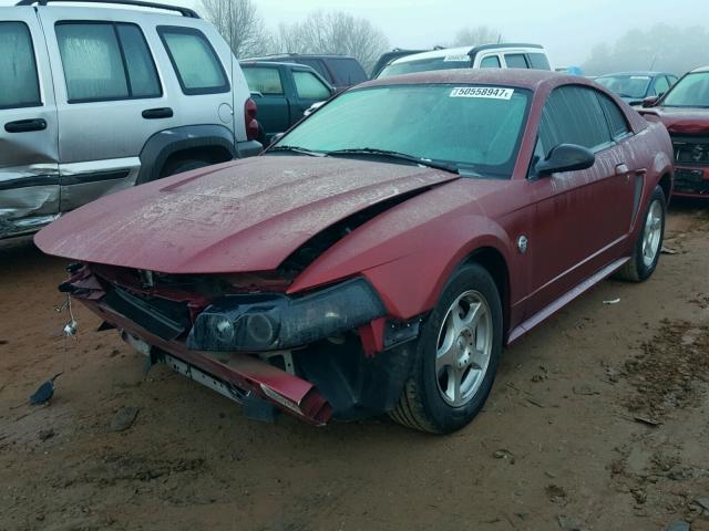 1FAFP40634F141381 - 2004 FORD MUSTANG RED photo 2