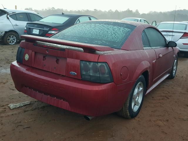 1FAFP40634F141381 - 2004 FORD MUSTANG RED photo 4