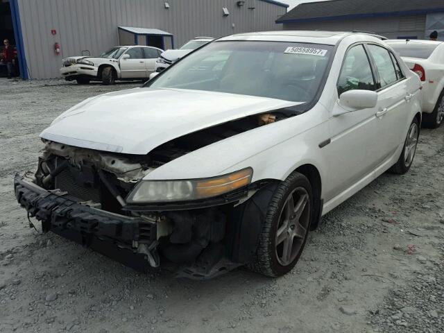 19UUA66254A061601 - 2004 ACURA TL WHITE photo 2