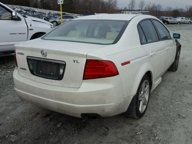 19UUA66254A061601 - 2004 ACURA TL WHITE photo 4