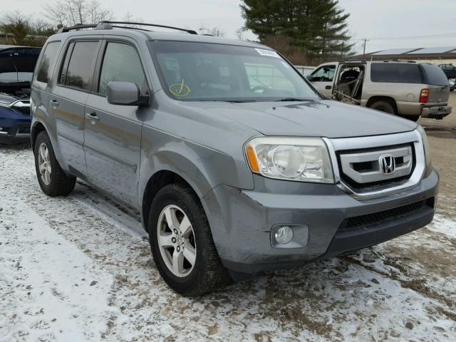 5FNYF48539B056344 - 2009 HONDA PILOT EXL GRAY photo 1