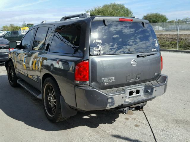 5N1AA08A94N744280 - 2004 NISSAN ARMADA SE CHARCOAL photo 3