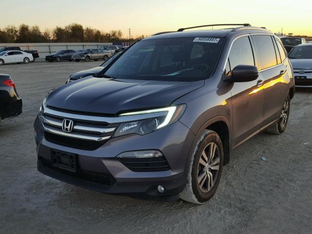 5FNYF6H5XGB103913 - 2016 HONDA PILOT EXL GRAY photo 2