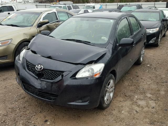 JTDBT4K34CL015991 - 2012 TOYOTA YARIS BLACK photo 2